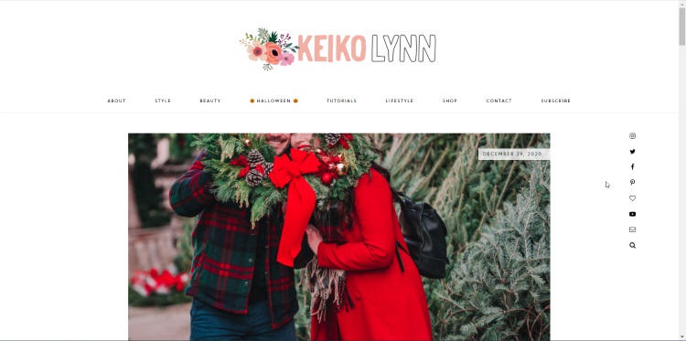Keiko Lynn Blog homepage of unique style blogger who is thrifting
