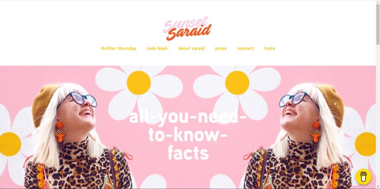 Sunset Saraid Blog blog of thrift blogger with fun style