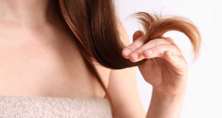 Damaged hair from hairstyling