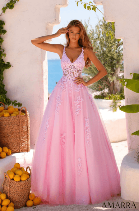 pink prom dress